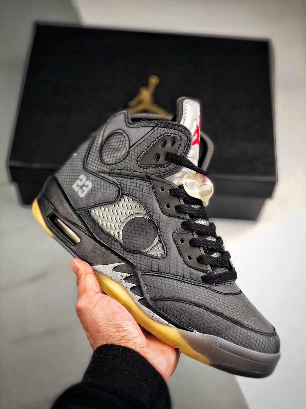 Air Jordan 5  × off-white 26.5cm